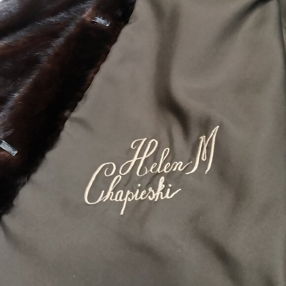 Vintage Lagase Furs Women's Brown Luxury Customized Mink Fur Coat Size L - Picture 10 of 14